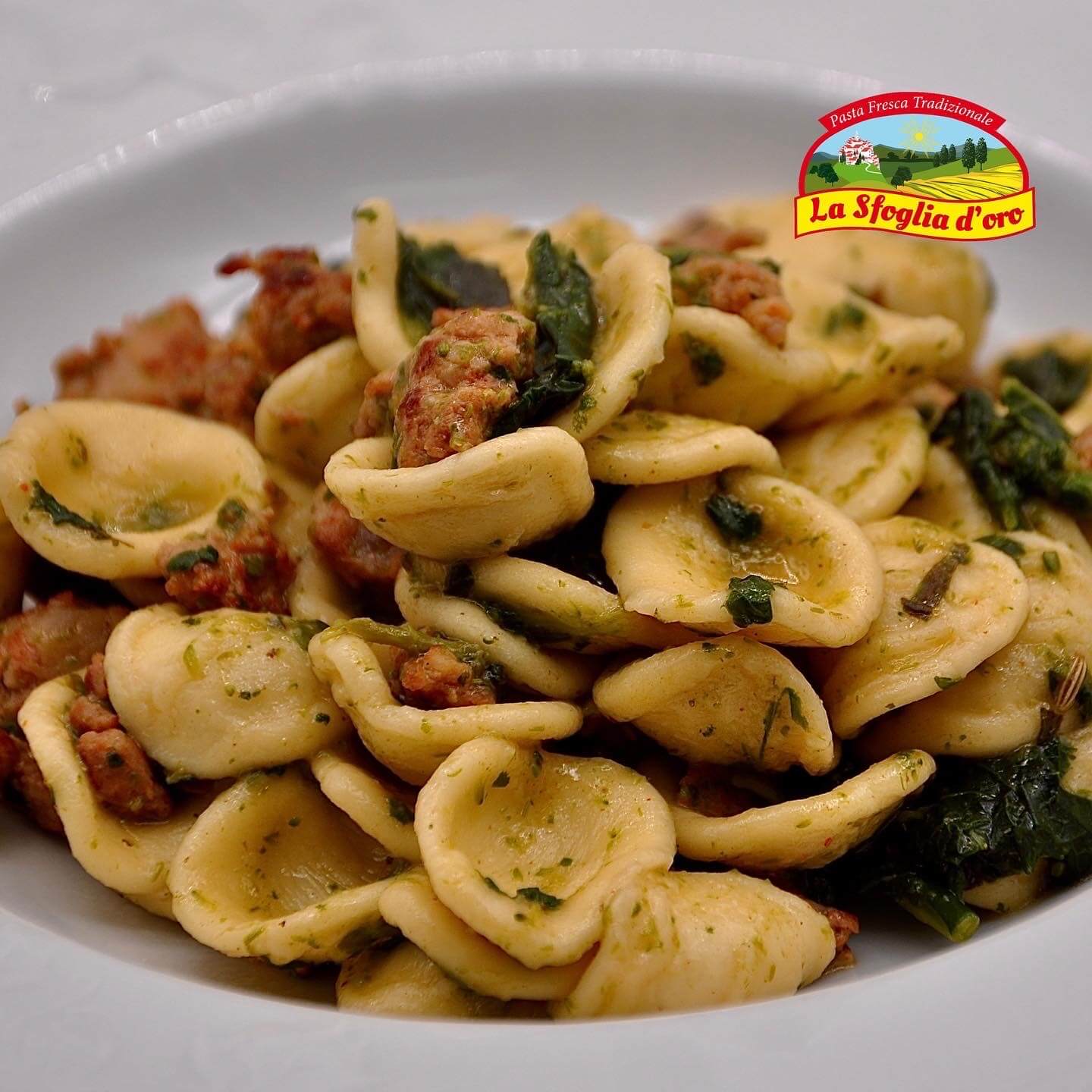 Orecchiette, Broccoli e salsiccia Pastificio La Sfoglia D